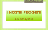 i nostri progetti - IPSIA "A. Pacinotti" Foggia