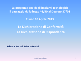 La progettazione degli impianti tecnologici: il passaggio dalla legge