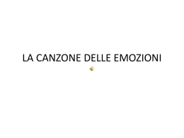 la canzone delle emozioni - Blog DFA