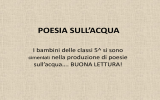 poesia sull*acqua