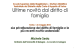 Ultime novità dal diritto di famiglia Torino * 26 maggio 2015