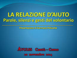 Relazione - AVULSS Cantù