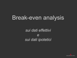 Break-even analysis