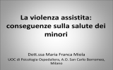 La violenza assistita: conseguenze sulla salute dei minori