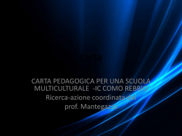 carta pedagogica - Istituto Comprensivo Como Rebbio