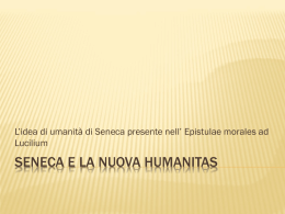 Seneca e la nuova humanitas