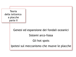 Tettonica a Placche Parte Seconda