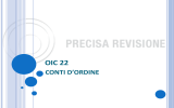 Oic 22 conti d`ordine