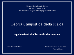 Alcuni elementi di teoria dei campi