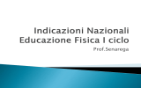 Indicazioni Nazionali Educazione Fisica I ciclo