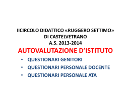 Questionario genitori - II Circolo Didattico Castelvetrano