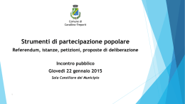 Slide partecipazione - Comune di Cavallino Treporti