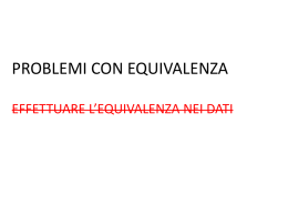 problemi a due operazioni con equivalenze