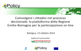 Coinvolgere i cittadini nel processo decisionale13Ott2014