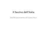 L`Italia del Grand Tour - Dipartimento di Lingue e Letterature