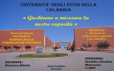 UNIVERSITA* DEGLI STUDI DELLA CALABRIA