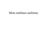 Moto rettilineo uniforme