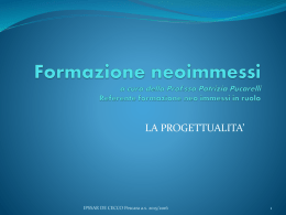 Formazione neoimmessi a cura della Prof.ssa Pucarelli Patrizia