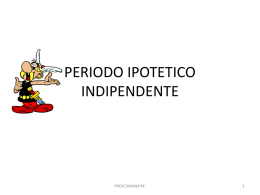 periodo ipotetico indipendente