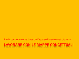 Lavorare con le mappe concettuali