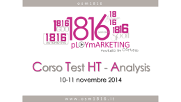 Corso Test novembre 2014