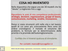 IL CAMBIAMENTO E LE SUE DIFFICOLTA*