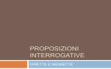 proposizioni interrogative