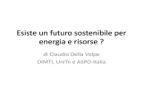 Esiste un futuro sostenibile per energia e risorse - MUSE