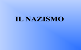 il nazismo classe v