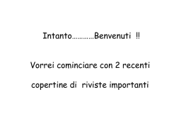 Introduzione: Informazioni, dati e modelli