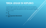 TERZA LEGGE DI KEPLERO: