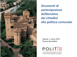 Presentazione Benedikter Strumenti di Partecipazione 1.3.2015