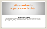 Abecedario y pronunciaciòn