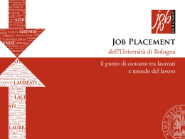 Presentazione Job Placement per studenti