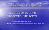 Scuola di geografia AGEI Governance e città