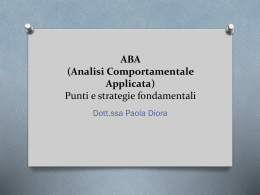 ABA - Intervento Autismo