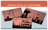 TIPOLOGIE DI CANTIERE