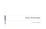 Italy Exchange - Intercambio con Italia, curso 2012-2013