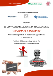 “INFORMARE X FORMARE” - Policlinico di Modena