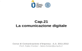 Cap.21 La comunicazione digitale