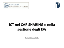 ICT nel CAR SHARING e nella gestione degli EVs