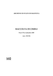 RACCOLTA DI CIMELI