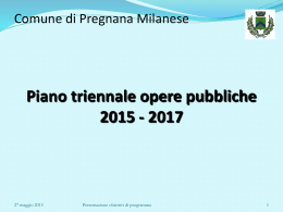 Piano triennale opere pubbliche 2015 - 2017