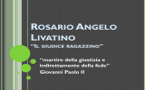 Rosario Livatino di Rizzo m.,Bortolotti e.,Zago a.