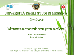 Diapositiva 1 - Universit&agrave; degli Studi di Messina