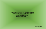 Prodotto e reddito nazionale