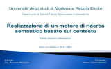 Diapositiva 1 - ISGroup - Università degli Studi di Modena e Reggio