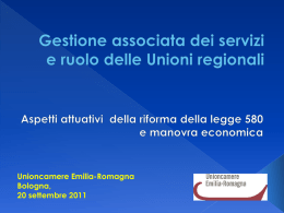 Unioni regionali - Unioncamere Emilia-Romagna