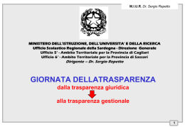 Giornata Trasparenza – 1 Dicembre 2014