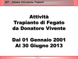 Trapianto di Fegato da Donatore Vivente in pptx